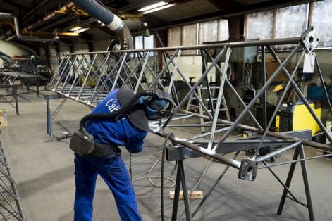 Produktion Gittermast